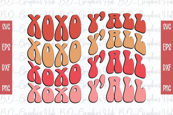 Download Xoxo Y'all Retro SVG - Premium Bundle