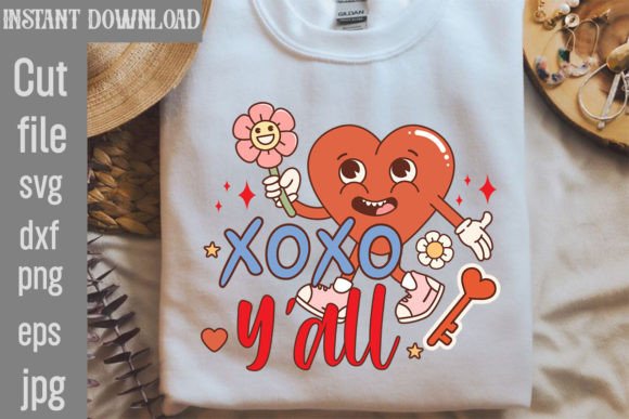 Download Xoxo Y'all Retro PNG Sublimation - Premium Resources