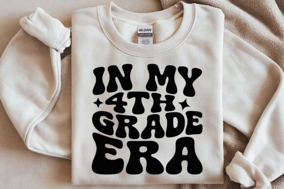 Download In My 4th Grade Era SVG PNG, Retro Wavy - Grad Collection