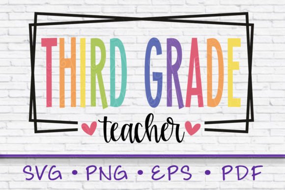 Download Third Grade Teacher Svg - Grad Collection
